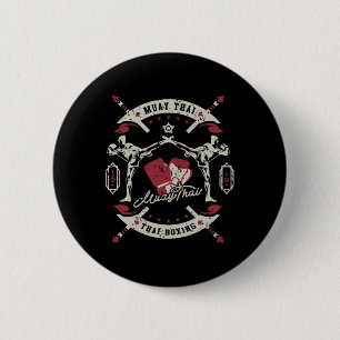 Badge Rond 5 Cm Muay Thai Boxe Art De Huit Membres Martial Arts M