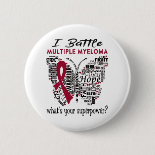 Badge Rond 5 Cm Multiple Myeloma Awareness Month Ribbon Gifts