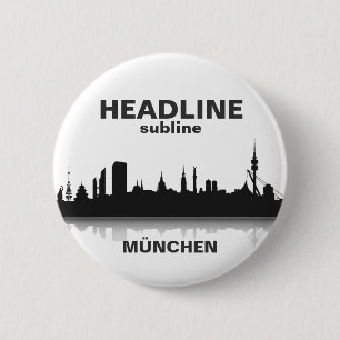 Badge Rond 5 Cm Munich Button / Contagier / Pin