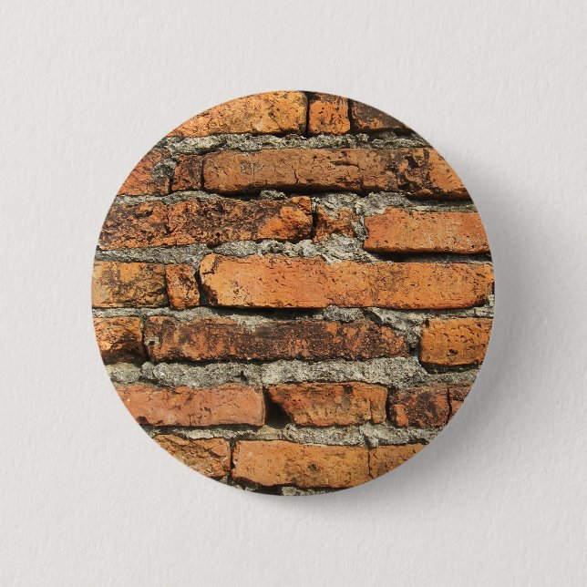 Badge Rond 5 Cm Mur de briques antique (Devant)