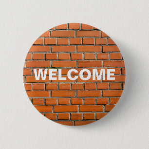 Badge Rond 5 Cm Mur en briques