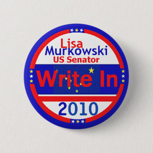 Badge Rond 5 Cm MURKOWSKI écrivent dans le bouton