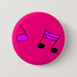 BADGE ROND 5 CM MUSIQUE