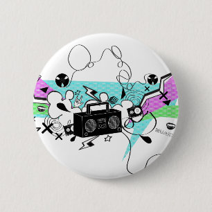 Badge Rond 5 Cm Musique