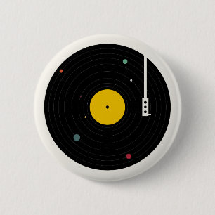 Badge Rond 5 Cm Musique partout Florent Bodart