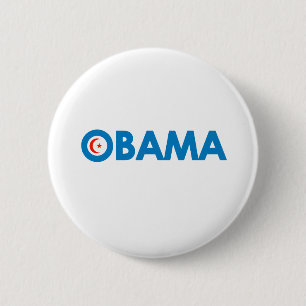 BADGE ROND 5 CM MUSLIM OBAMA