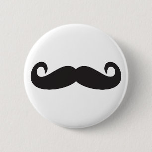 Badge Rond 5 Cm Mustache