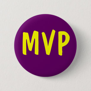 Badge Rond 5 Cm MVP - La plupart de joueur précieux
