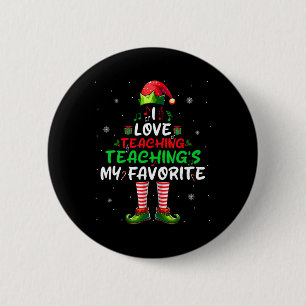 Badge Rond 5 Cm My Favorite Xmas Enseignant de musique