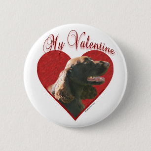 Badge Rond 5 Cm My Field Spaniel Valentine