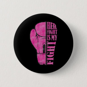 Badge Rond 5 Cm My Fight Breast Cancer Awareness Fami