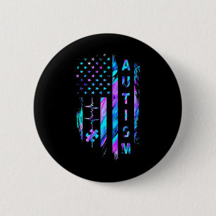 Badge Rond 5 Cm My Heart Beats For Special Ed Autism Enseignants H