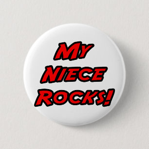 Badge Rond 5 Cm My Niece Rocks