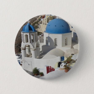 Badge Rond 5 Cm Mykonos Grèce Travel