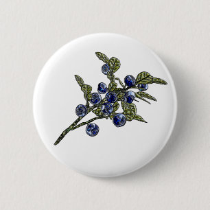 Badge Rond 5 Cm Myrtille