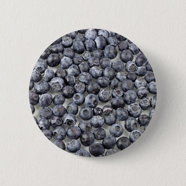 Badge Rond 5 Cm Myrtilles sur le verre (Devant)