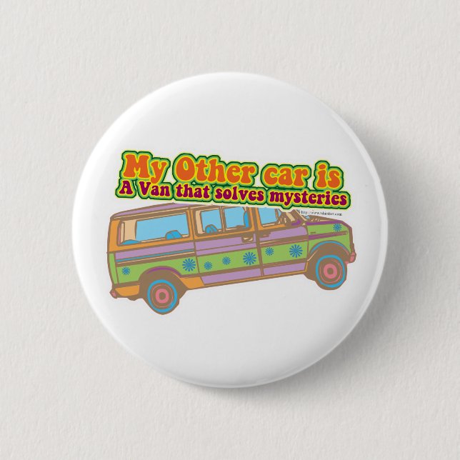 Badge Rond 5 Cm Mystère Van (Devant)