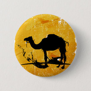 Badge Rond 5 Cm Mystic Millie Camel