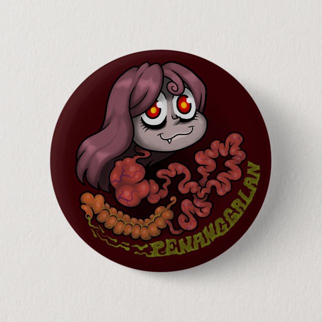 Badge Rond 5 Cm MYTHOLOGIE : Le Penanggalan (Devant)