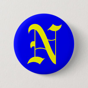BADGE ROND 5 CM N - ANCIEN ANGLAIS