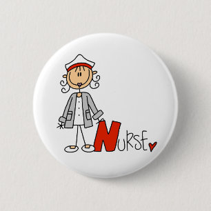 Badge Rond 5 Cm N est pour infirmière