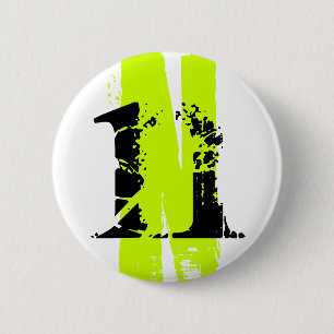 Badge Rond 5 Cm N monogramme