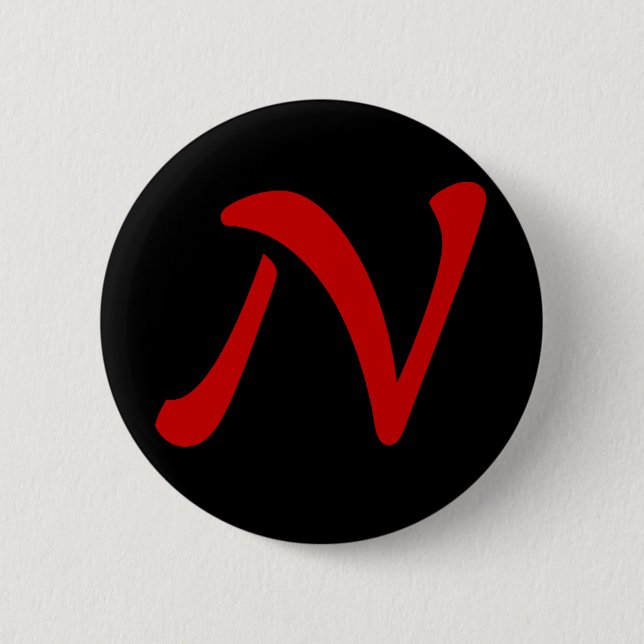 Badge Rond 5 Cm N pour Ninja (Devant)