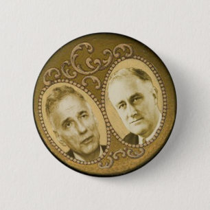 Badge Rond 5 Cm Nader/FDR Retro Button