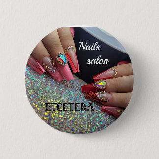 BADGE ROND 5 CM NAIL SALON