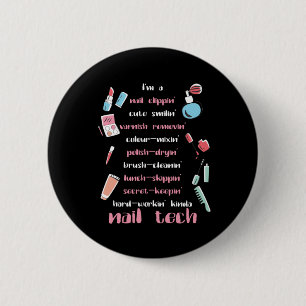Badge Rond 5 Cm Nail Tech