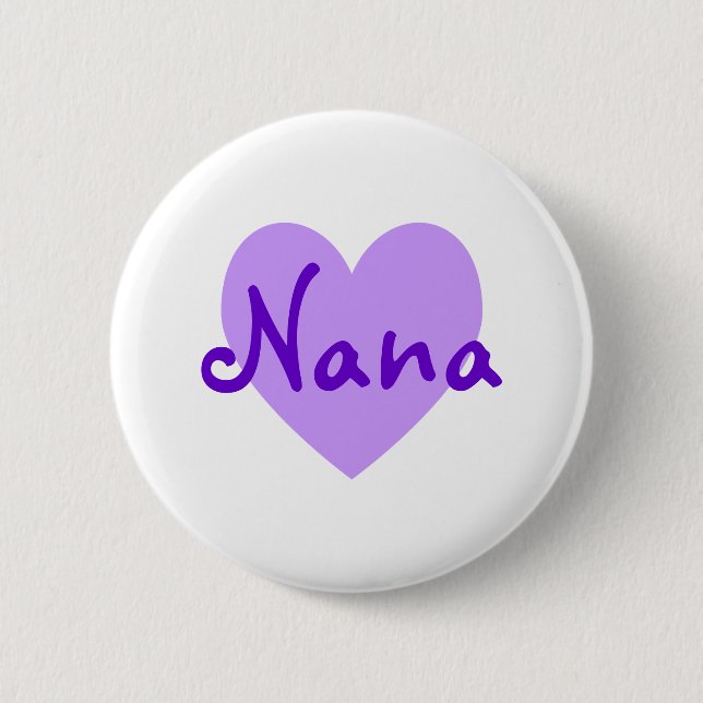 Badge Rond 5 Cm Nana en violet (Devant)
