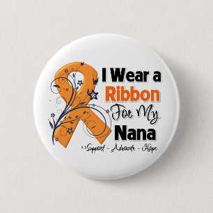 Badge Rond 5 Cm Nana - ruban de leucémie