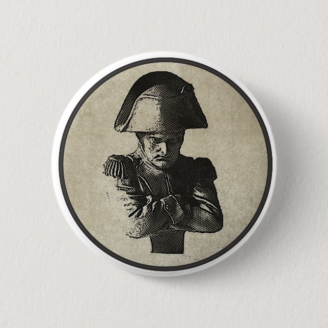 Badge Rond 5 Cm Napoleon Bonaparte (Devant)