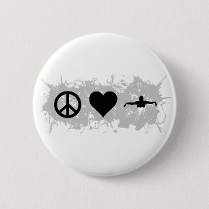 Badge Rond 5 Cm Natation