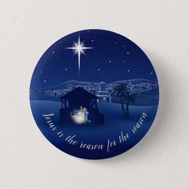 Badge Rond 5 Cm nativité (Devant)
