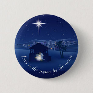 Badge Rond 5 Cm nativité