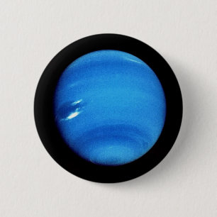 Badge Rond 5 Cm ~~ naturel de NEPTUNE V.3 de PLANÈTE (système