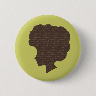 Badge Rond 5 Cm Naturel 'Pour