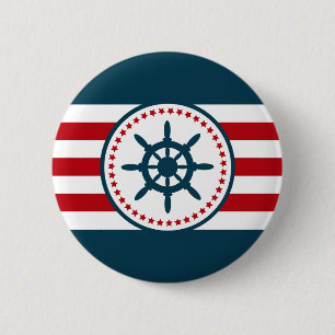 Badge Rond 5 Cm Nautical design
