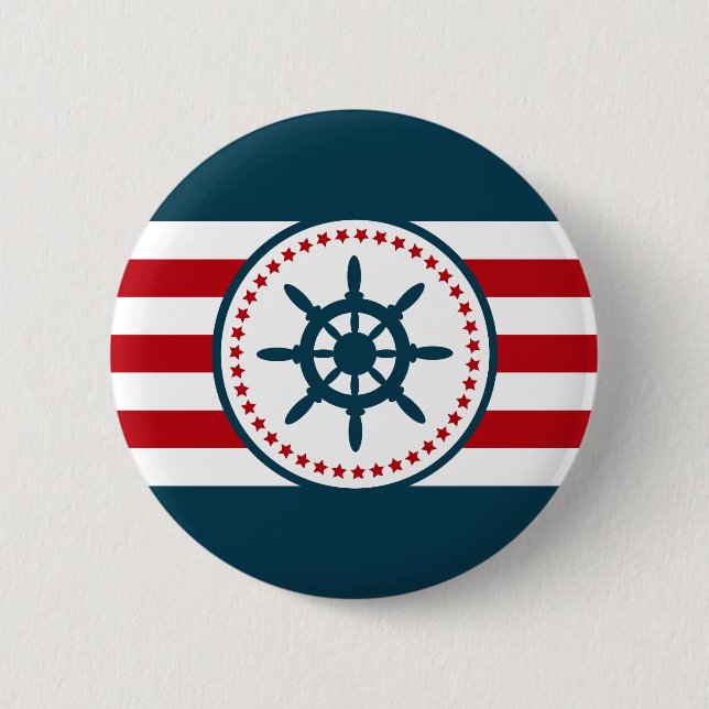 Badge Rond 5 Cm Nautical design (Devant)
