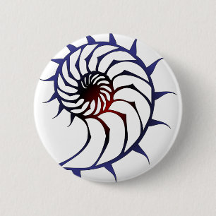 Badge Rond 5 Cm Nautilus tribal