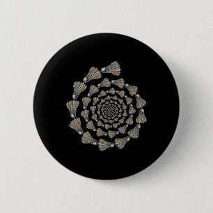 Badge Rond 5 Cm Navette Badminton Love Team Player Coach