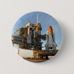 Badge Rond 5 Cm Navette spatiale l'Atlantide (STS-122) -