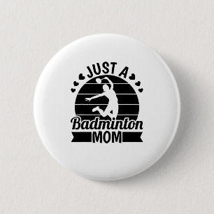 Badge Rond 5 Cm Navette - Team Racket Just A Badminto