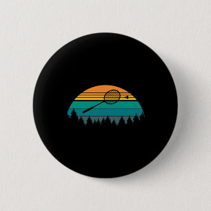 Badge Rond 5 Cm Navette vintage Retro Badminton 2
