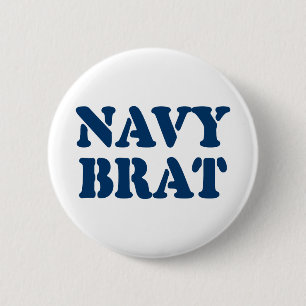 BADGE ROND 5 CM NAVY BRAT