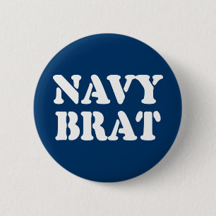 BADGE ROND 5 CM NAVY BRAT