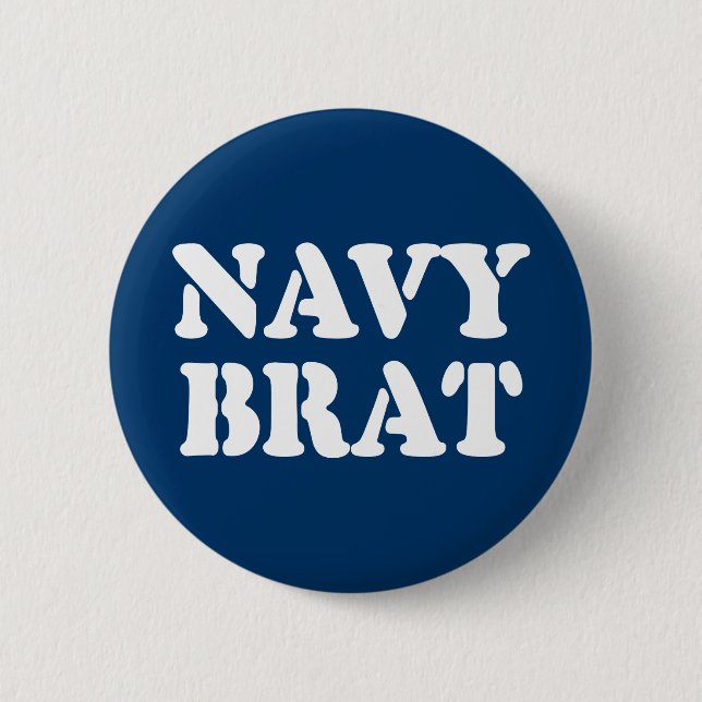 BADGE ROND 5 CM NAVY BRAT (Devant)