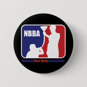 Badge Rond 5 Cm NBBA, bière de Nationatl Bong l'association