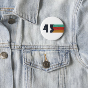 Badge Rond 5 Cm né en 1943 anniversaire vintage